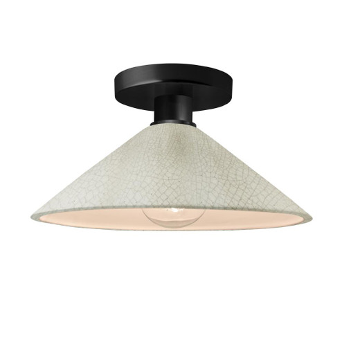 Flare Semi-Flush (254|CER-6330-CRK-MBLK)