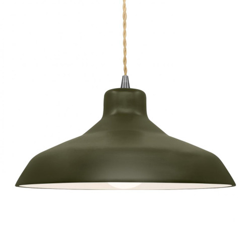 Large Loft 1-Light Pendant (254|CER-6265-MGRN-NCKL-BEIG-TWST)