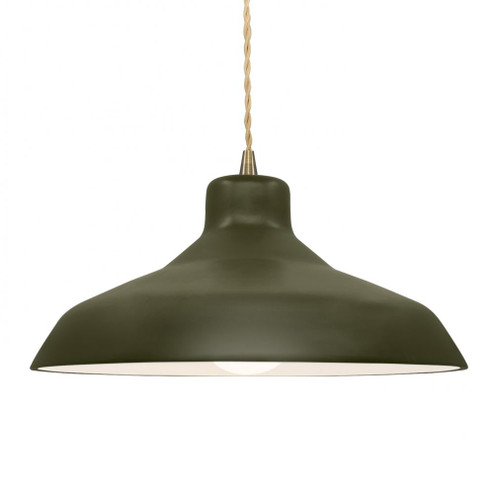 Large Loft 1-Light Pendant (254|CER-6265-MGRN-ABRS-BEIG-TWST)