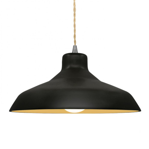 Large Loft 1-Light Pendant (254|CER-6265-CBGD-NCKL-BEIG-TWST)