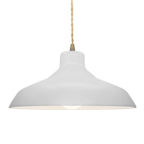 Large Loft 1-Light Pendant (254|CER-6265-BIS-ABRS-BEIG-TWST)