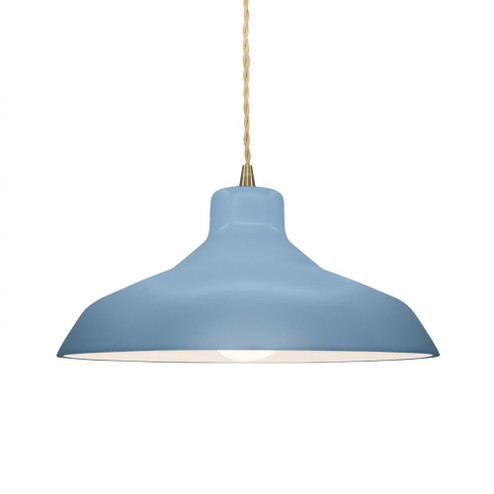 Medium Loft 1-Light Pendant (254|CER-6263-SKBL-ABRS-BEIG-TWST)