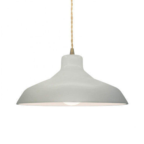 Medium Loft 1-Light Pendant (254|CER-6263-MAT-ABRS-BEIG-TWST)