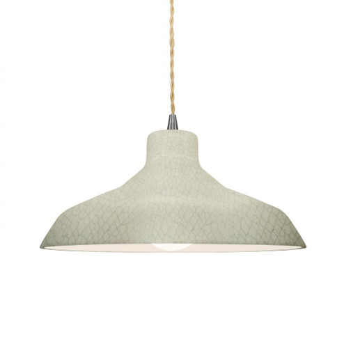 Medium Loft 1-Light Pendant (254|CER-6263-CKC-NCKL-BEIG-TWST)