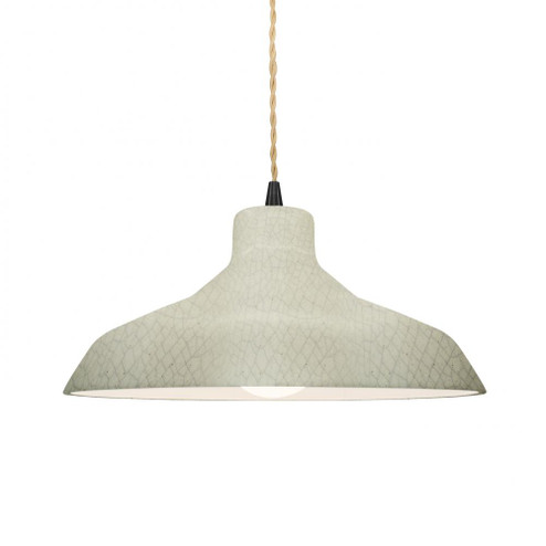 Medium Loft 1-Light Pendant (254|CER-6263-CKC-MBLK-BEIG-TWST)