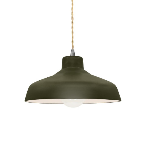 Small Loft 1-Light Pendant (254|CER-6260-MGRN-NCKL-BEIG-TWST)