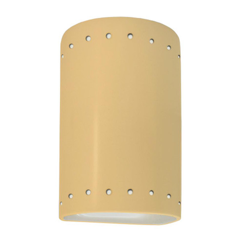 Small ADA Cylinder w/ Perfs - Closed Top (Outdoor) (254|CER-5990W-MYLW)