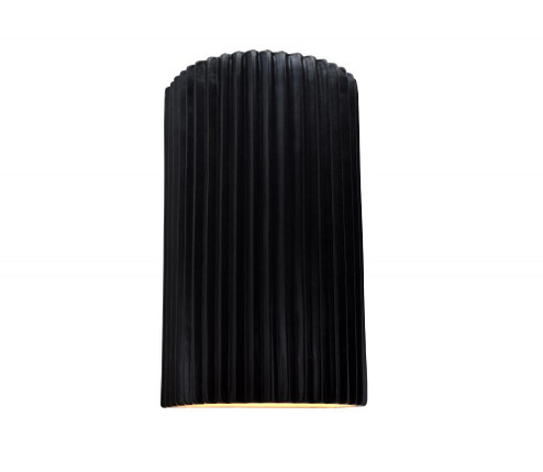 Large ADA LED Pleated Cylinder Wall Sconce (254|CER-5745-CRB-LED1-1000)