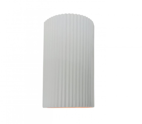 Large ADA Pleated Cylinder Wall Sconce (254|CER-5745-WHT)