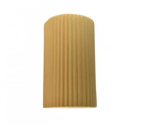 Large ADA Pleated Cylinder Wall Sconce (254|CER-5745-MYLW)