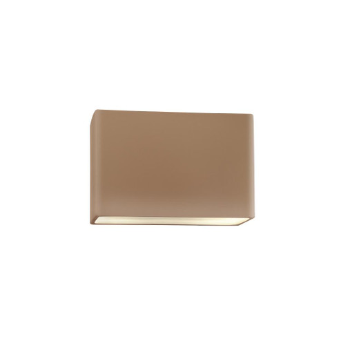 Small ADA Rectangle (Outdoor) Wall Sconce - Closed Top (254|CER-5640W-ADOB)