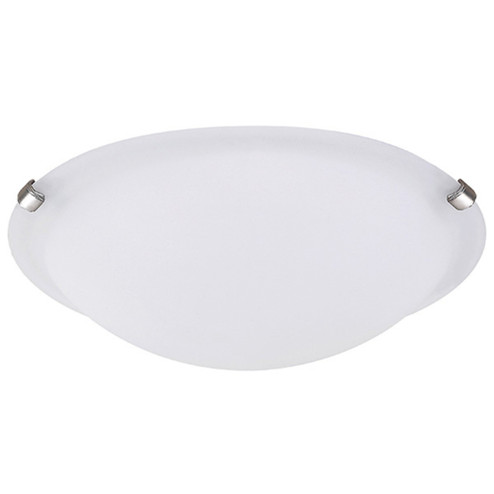 Fmount, 16'' Clip Flushmount, Flat Opal Glass, 3 Bulb, 60W Type A (801|IFM161651-O)