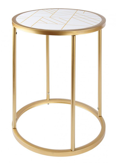 Harlo Gold Accent Table (801|203602-01)