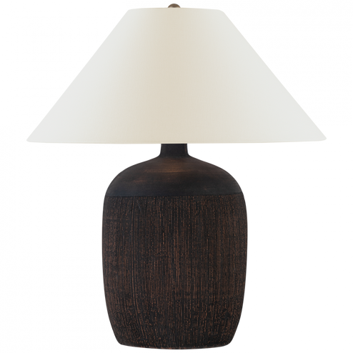 Portis 32'' Combed Round Table Lamp (279|CHA 8662BWT-L)