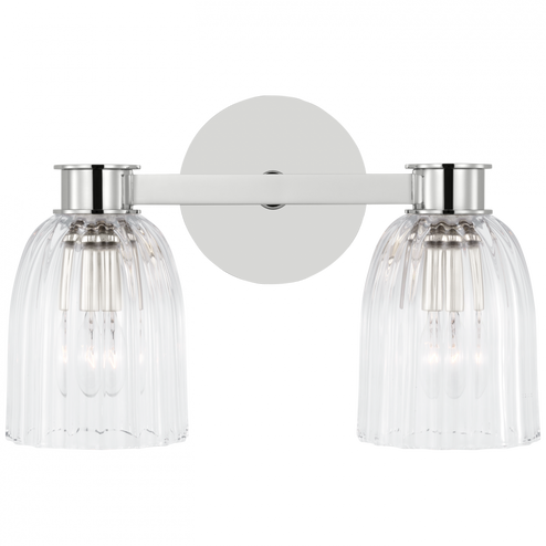Asalea Double Sconce (279|ARN 2502PN-CG)