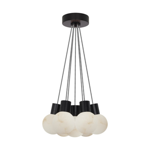 Mina Alabaster 7-Light Small Chandelier (7355|SLCH54322IB)