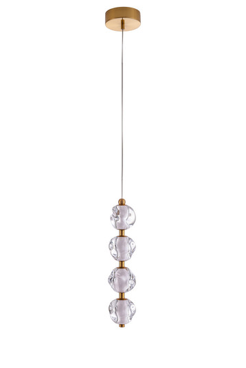 Jackie 4 Light LED Pendant in Satin Brass (20|59490-SB-LED)