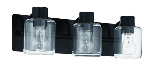 Rori 3 Light Vanity in Flat Black (20|17720FB3)