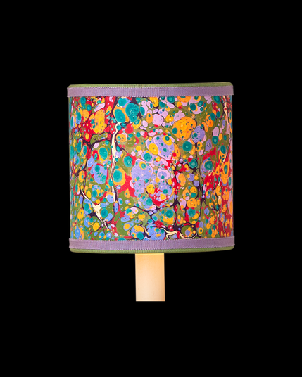Marble Multi-Color Paper Drum Chandelier Shade (92|0900-0034)