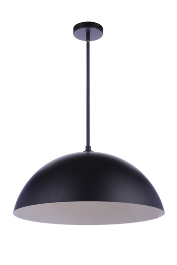 23.25Ã¢â‚¬Â Diameter Sculptural Statement Dome Pendant in Flat Black (20|P1000FB-LED)