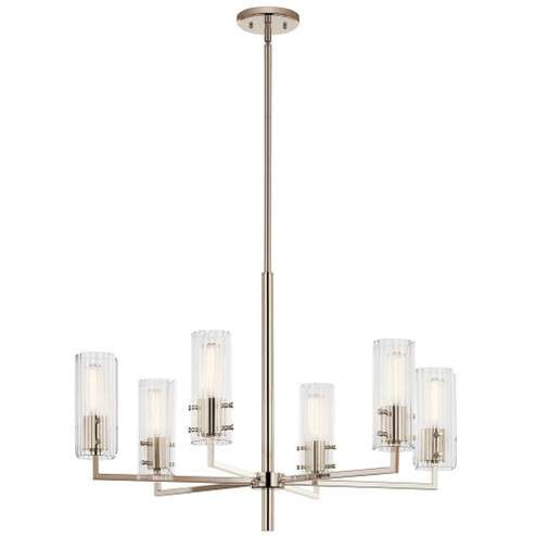 Velestino 30.25'' 6-Light Chandelier in Polished Nickel (10687|52679PN)