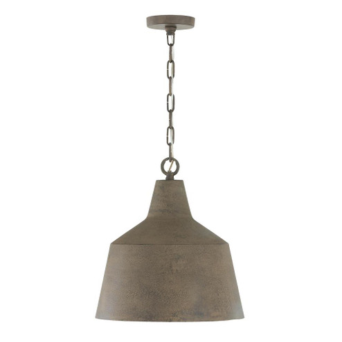 1-Light Tapered Metal Pendant in Clay (42|335311CY)