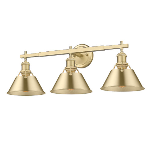 Yep by Golden Lighting Orwell 3-light Vanity in Brushed Champagne Brass (36|3306-BA3 BCB-BCB)