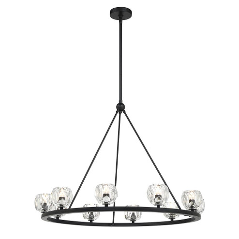 Aragon 10 Light Matte Black Chandelier (205|ARA-10265-MK)