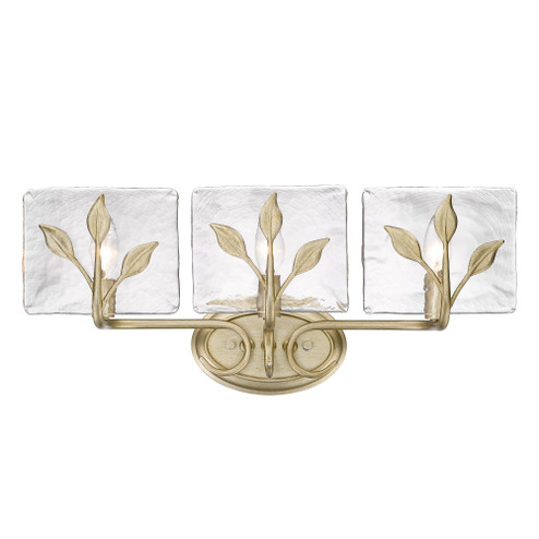 Golden Lighting Calla 3-light Vanity in White Gold (36|3160-BA3 WG-HWG)