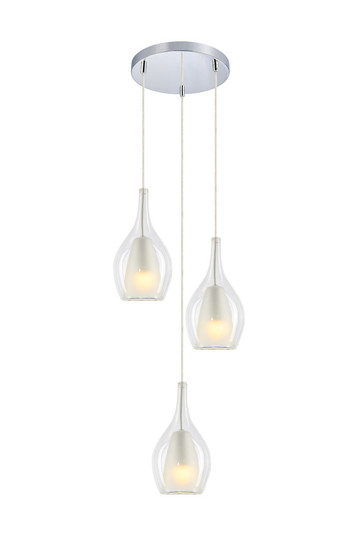 Jericho Black and Chrome Pendant (3605|C37503CHCL)