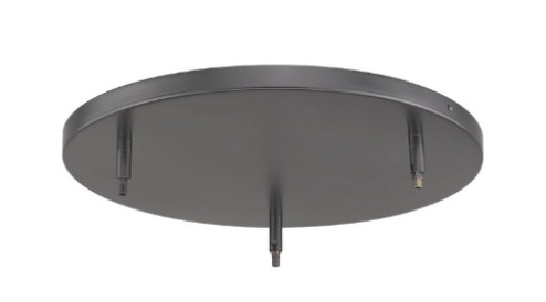 3 Light Ceiling Plate (276|CP1803-MB)