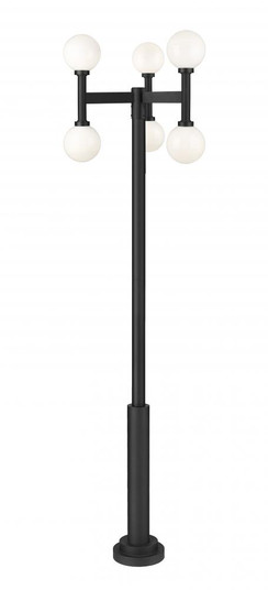 6 Light Outdoor Post Mount Fixture (276|597MP6-5010P-BK)