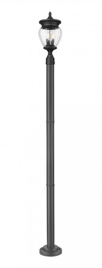 3 Light Outdoor Post Mounted Fixture (276|5016PHMR-567P-BK)