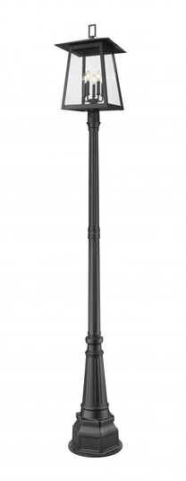 5 Light Outdoor Post Mounted Fixture (276|5015PHXLR-564P-BK)