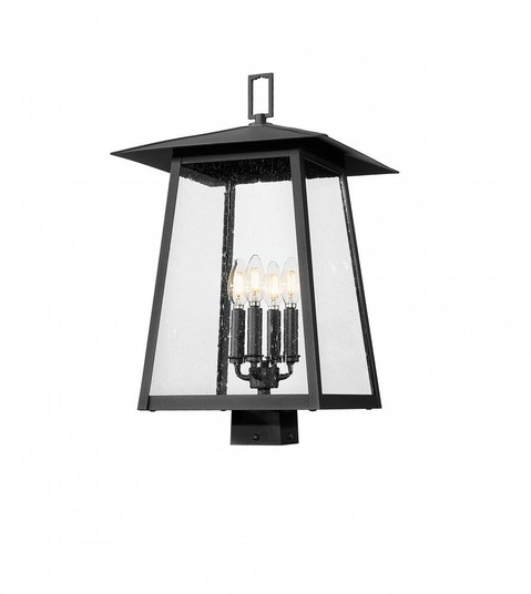 4 Light Outdoor Post Mount Fixture (276|5015PHBS-BK)