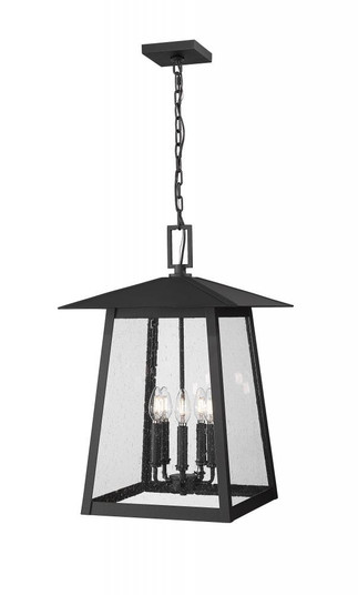 5 Light Outdoor Chain Mount Ceiling Fixture (276|5015CHXL-BK)