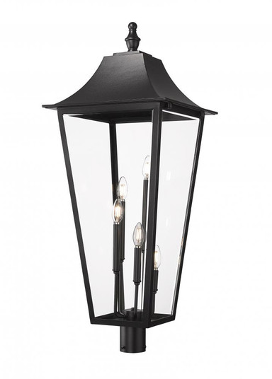 5 Light Outdoor Post Mount Fixture (276|5008PHXXLR-BK)