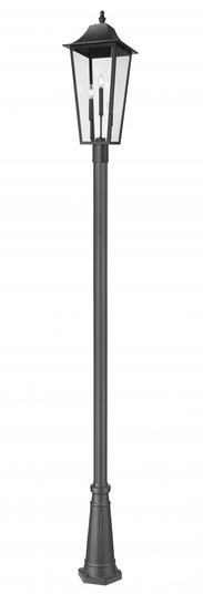 3 Light Outdoor Post Mounted Fixture (276|5008PHXLR-519P-BK)