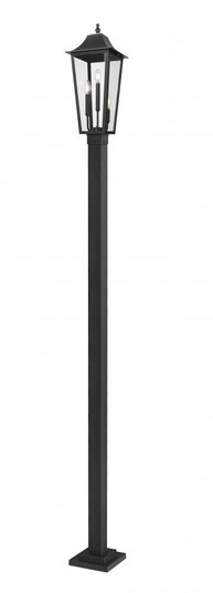 3 Light Outdoor Post Mounted Fixture (276|5008PHBS-536P-BK)