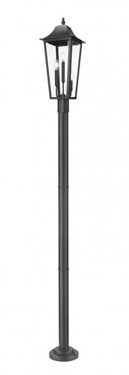 3 Light Outdoor Post Mount Fixture (276|5008PHBR-567P-BK)
