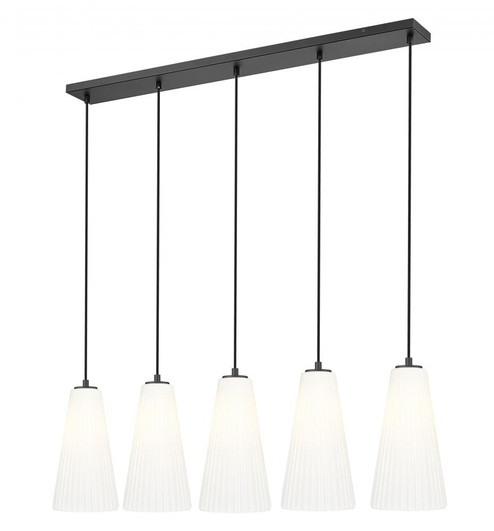 5 Light Linear Chandelier (276|3043P7-5L-MB)