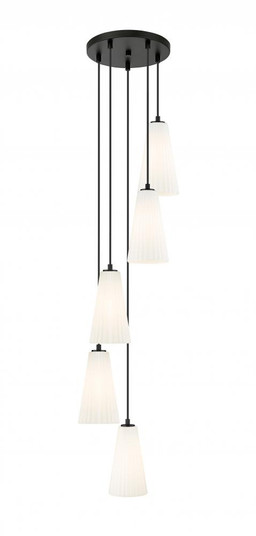 5 Light Chandelier (276|3043P6-5R-MB)