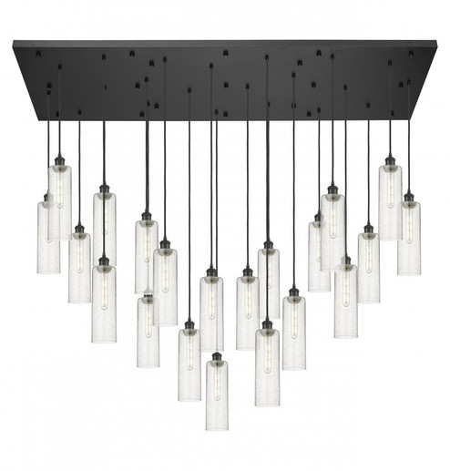 Crown Point - 21 Light - 71 inch - Matte Black - Multi Pendant (3442|172BK-B-21P-BK-G434-12SDY)