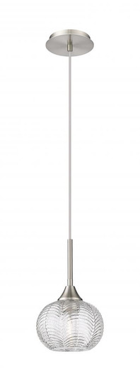 Berkshire - 1 Light - 7 inch - Brushed Satin Nickel - Cord Hung - Pendant (3442|323-1P-SN-G323-7CL)