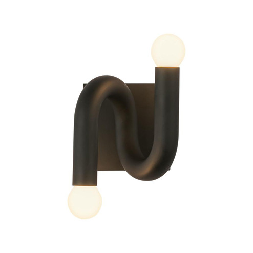 Sadie 6-in Matte Black Socket Damp-Rated Wall/Vanity Light (7713|WV420206MB)