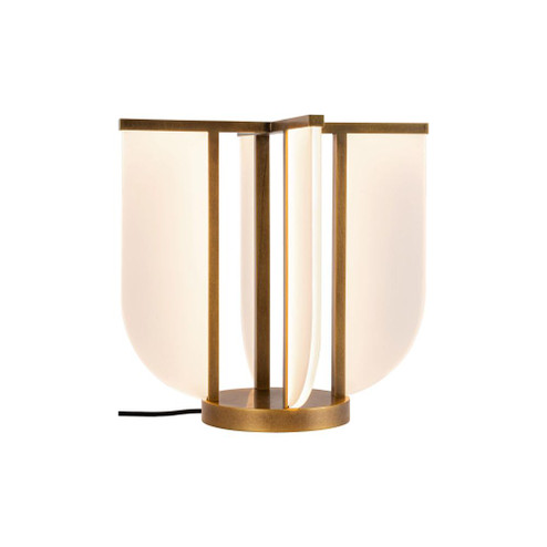 Anders 16-in Vintage Brass LED Table Lamp (7713|TL336815VB)