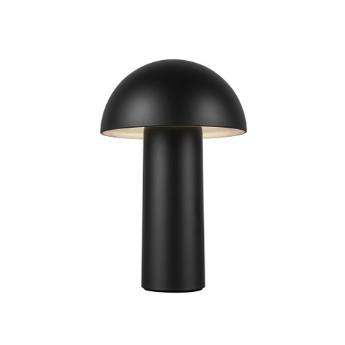 Setas 6-in Black Damp-Rated Dimmable LED Table Lamp (461|TL65210-BK)