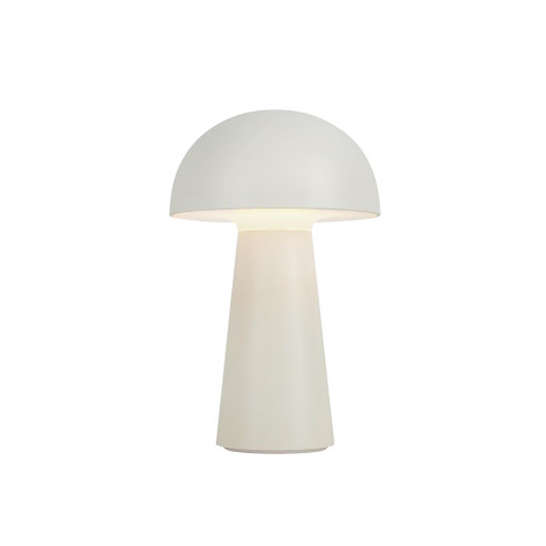 Asher 5-in Cream Damp-Rated Dimmable LED Table Lamp (461|TL64108-CM)
