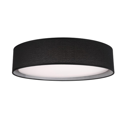 Dalton 16-in Black Dimmable LED Flush Mount (461|FM7916-BK-5CCT)