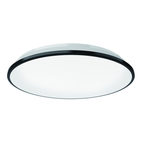 Brook 15-in Black Dimmable LED Flush Mount (461|FM43315-BK-5CCT)